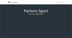 Desktop Screenshot of parlons-sport.fr