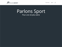 Tablet Screenshot of parlons-sport.fr